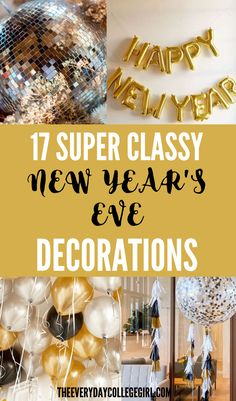 New Year's Eve Party Decorations Rustic New Years Eve Party, New Year’s Eve Flower Arrangements, New Year’s Eve Tablescape, New Years Eve Birthday Party, New Year's Eve Decorations