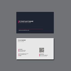 the business card is clean and modern