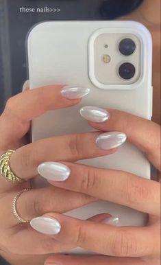 Best Summer Nail Color, Summer Nail Color, White Chrome Nails, Hoco Nails, Nail Color Trends, Trends For 2024, Summer Nails Colors