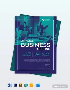 an annual business meeting flyer template