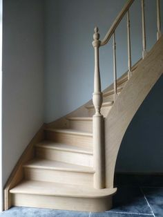 an image of a wooden stair case