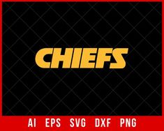 Chiefs Football Logo Clipart SVG File for Cricut Maker and Silhouette Cameo Digital Download Nfl Football Logos, Florida Football, Logo Clipart, Nfl Memes, Nfl Football Teams