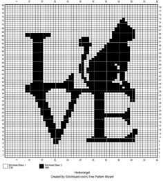 a cross stitch pattern with the letter l