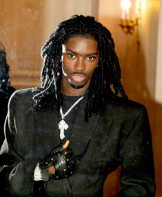 Masculine Black Hairstyles, Mullet On Black Man, Punk Baddie, Black Rockstar Aesthetic Men, Black Alt Hairstyles Men, Goatee And Mustache Style Black Men, Low Fade