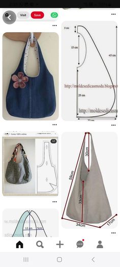 an app showing how to make handbags