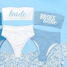 Team Bride Bachelorette, Nautical Bachelorette, Bachelorette Ideas, Brides Babes, Bride Bachelorette, High Waisted Swim, Swim Sets, Team Bride