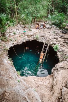 Calavera Cenote in Tulum, Mexico Cancun Airport, Tulum Travel, Aesthetic Picture, Quintana Roo, Dream Holiday, Cozumel, Jolie Photo