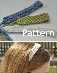 crocheted headbands with text overlay that reads, free crochet pattern