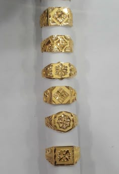 Mens Rings Fashion Gold, Gold Rings For Men Indian Wedding, Men Gold Ring Design Indian, Boys Rings Design Gold, Boys Gold Ring, Men Rings Gold, Diamond Neckalce