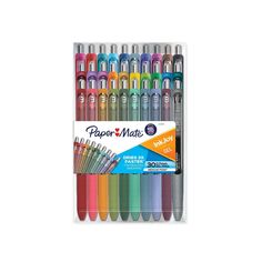 Paper Mate InkJoy Gel 30pk Gel Pens 0.7mm Medium Tip Multicolored Cute Gel Pens, Papermate Gel Pens, Inkjoy Pens, Papermate Inkjoy Gel Pens, Colorful Pens, Paper Mate Pens, Pretty School Supplies, Stationery Obsession, College Supplies