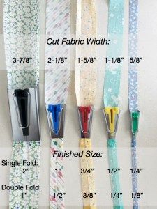 four different types of fabric widths are shown in this image with the measurements for each one