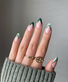 Are you looking for some fun green nails to try out this season!? If so, you’ve come to the right post! Green manicures have been super trendy for a while now. They aren't just popular around St. Patrick's day. No matter what the season is, I’m sure you’ll see someone rocking a green design. There Beginner Nails Ideas, Modern French Manicure Trends Short, Wedding Guest Nails Ideas Almond, Simple Nail Designs 2024 Trends Square, Simple Summer Almond Nails, Nails Subtle, Nail Art Pastel, Pale Nails, Nail Art Cute