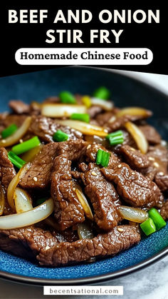 Beef and Onion Stir Fry - Get ready for a quick and delicious dinner with this flavorful Beef and Onion Stir Fry! A great example of Chinese Beef, this dish is perfect for fans of Homemade Chinese Food and easy-to-follow Chinese Cooking Recipes. Save this pin for your next go-to Asian Dish! Stir Fry Spices, Steak Stirfry Recipes, Chinese Beef, Fall Crockpot Recipes, Beef Stir Fry Recipes, Easy Stir Fry Recipes, Homemade Chinese Food, Healthy Beef Recipes, Asian Beef