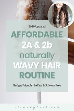 2020 Hair Routine for 2a 2b Wavy Hair - Wavy Hair Curly Girl Method Routine Budget Affordable Wavy Hair Curly Hair Routine 2b Wavy Hair, Curly Girl Method Routine, Type 2b Hair, Wavy Hair 2b, Type 2a Hair, 2a Hair