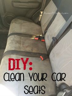 the inside of a car with seats in it that have been cleaned and sealed for cleaning