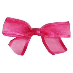 a pink bow on a white background