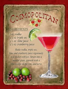 a cocktail recipe with ingredients to make it