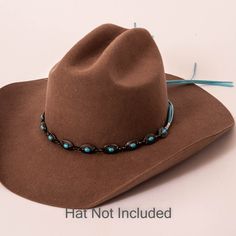 Description - One size fits all Looking for something to add a little extra personality to your outfit? Check out our Nizhoni Hat Band! Made with beautiful turquoise stones and conchos, it's the perfect way to show off your style. Whether you're dressing up for a special occasion or just adding a pop of color to your everyday look, this hat band is sure to turn heads. So saddle up and add a little spice to your style with the Nizhoni Hat Band. **Please note this is the hatband only** Shipping an Adjustable Handmade Felt Hat For The Beach, Adjustable Southwestern Felt Hat For Country Events, Southwestern Style Adjustable Felt Hat For Country Events, Adjustable Turquoise Hat For The Beach, Festival Adjustable Hats With Bead Caps, Adjustable Festival Hats With Bead Caps, Western Turquoise Beaded Hat Bands, Adjustable Hat Band With Bead Caps For Festival, Adjustable Bead Cap Hat Bands For Festival