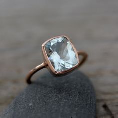 Aquamarine Gold Ring, Pale Blue Dress, Dress Rose Gold, Rose Gold Accessories, Blue Aquamarine Ring, Right Hand Rings, Rose Gold Engagement, Put A Ring On It