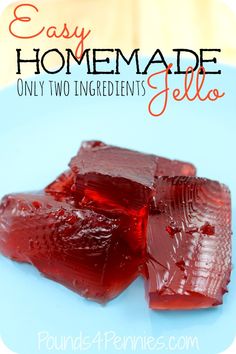 homemade jello made with only two ingredients