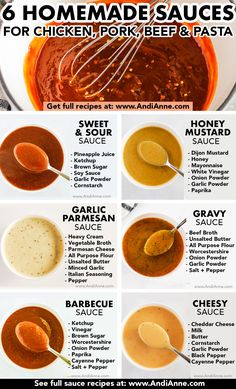 the ultimate guide to making homemade sauces for chicken, pork, beef and pasta