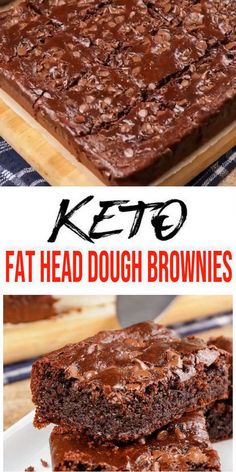 Best Keto Desserts, Brownies Gluten Free, Fat Head Dough, Fathead Dough, Fat Head, Chocolate Fudge Brownies, Desserts Keto