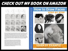 the book is open to show how to draw faces