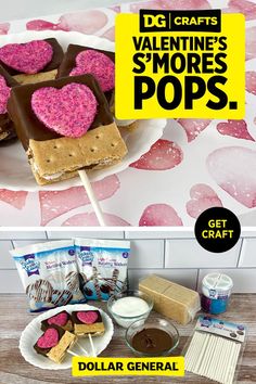 valentine's smores and pops are on sale at dollar general in the us