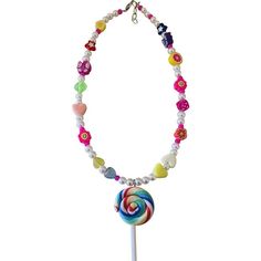 An assortment of accent beads with pearls and a Lollipop Pendant | Risa's Pieces | Lollipop Necklace (Multicolor, One Size) | Maisonette collects the best children’s products from around the world (unlike Zulily, Etsy, The Tot, Farfetch Kids, Childrensalon, Crate and Kids, Kohls, Wayfair, Buy Buy Baby, Nordstroms, Mini Boden, J.Crew Factory, or PotteryBarn Kids), creating a curated shopping experience for you. Think of us as your shortcut to fashion for litte ones! Candy Necklace Costume, Fruit Loop Necklace For Kids, Vanellope Necklace, Candy Gems Necklace, Lollipop Necklace, Kids Holiday Gifts, Boy Accessories, Buy Buy Baby, Scarf Jewelry