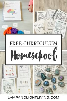 free printables for homeschool with text overlay that says, free curioum homeschool