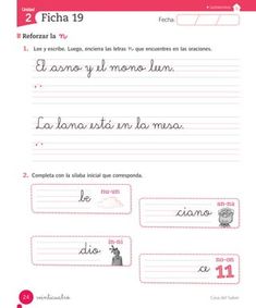 the spanish language worksheet for children to practice their handwriting and writing skills, including curs