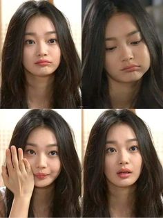 Kpop Idols With Big Eyes, Asian Side Profile, Kdrama Actress, Straight Nose, Shin Min Ah, Ethereal Makeup, Model Aesthetic, Model Face, Dream Hair