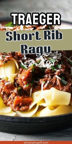 I’ve tried a lot of pasta recipes over the years, but nothing ever comes close to this rich and hearty Traeger smoked short rib ragu. Equally suitable for bougie dinner parties and chilly winter evenings by the fire, this versatile recipe never fails to impress.
Not only are the succulent beef short ribs smoked until they fall right off the bone, but the vibrant soffritto, delicious broth, and fragrant herbs effortlessly meld together to elevate things to Michelin-star-worthy levels. Lamb Ragu Recipe, Short Rib Ragu, Beef Short Rib Recipes, Ragu Recipe, Pappardelle Pasta, Short Ribs Recipe, Short Rib, Beef Short Ribs, Instant Pot Dinner Recipes