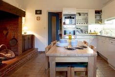 the kitchen is clean and ready to be used for cooking or baking, as well as other things