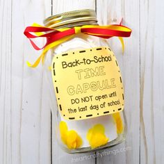 back to school time camp sale jar with gummy bears in it