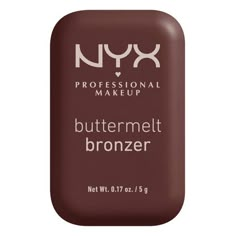 NYX Professional Makeup Buttermelt Bronzer-  08 Butta Than You (Deep Rich Warm Neutral) - 0.17oz Brown Wishlist, Nyx Makeup Products, Nyx Bronzer, Makeup Products List, Walmart Makeup, Things I Want For Christmas, Makeup List, Too Faced Bronzer, Dream Makeup