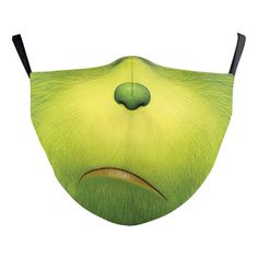 Character Grinchmas Adult Face Mask - Gracie Roze Grinch Face Mask, Jack Skellington Faces, Grinch Face, Steve Job, Trendy Face Masks, Filter Design, Grinch Stole Christmas, Face Mask Fashion, Face Images