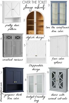 the different types of cabinets that you can use for storage