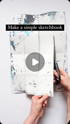 Concertina Artist Books, Fold Paper Into Book, How To Make A Concertina Sketchbook, Artist Books Ideas Creative, Concertina Sketchbook Ideas, Artists Books Handmade, Diy Watercolor Sketchbook, Sketch Book Inspiration Creativity, Helen Wells Art