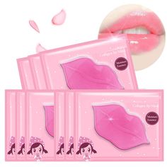 PRICES MAY VARY. Multifunction Lip Mask - This concentrated lip mask treatment is designed to immediately counteract the appearance of all types of wrinkles and fine lines in the mouth by returning youth-nurturing moisture. Collagen promotes the regeneration of skin cells, effectively restores skin elasticity and firmness 100% Natural Collagen Lip Mask - Stimulates and regenerates skin cells, dramatically elevate your own skins collagen growing ability. Which is perfect and very natural solution Lip Whitening, Pink Lips Cream, Koleksi Makeup, Collagen Lip Mask, Crystal Lips, Lip Wrinkles, Fotografi Vintage, Gel Mask, Mascara Facial