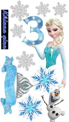 an image of frozen princess with numbers and symbols