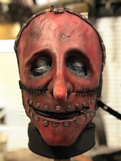 New from TonyBuckFX is this Chris Fehn replica mask It's made from a thick RD407 latex and leather straps very rugged maskcomes with black sock mask as wellcan be painted to suit any color you likePLEASE ALLOW UP TO 16WEEKS FROM PURCHASE TO SHIP as these are each uniquely handmade to orderthanks for looking Stay sic maggots Luxury Artistic Red Masks And Prosthetics, Chris Fehn Unmasked, Red Horror Mask, Horror Red Mask, Horror Movie Mask Collection, Horror Mask Collection, Horror Full-face Cosplay Mask, Chris Fehn, Hot Springs National Park