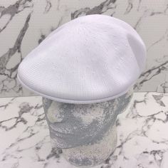 Amazing Kangol Hat Made In Taiwan Material: 70% Polyester 30% Modacrylic Spring/Summer Spring Beach Flat Cap, Fitted Flat Cap For Summer, Spring Flat Cap Hat, Solid Spring Flat Cap, Spring Solid Color Flat Cap, Summer Golf Hat, One Size Fits Most, Summer Golf Hats One Size Fits Most, Summer Golf Hat, White Casual Flat Cap