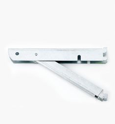 a pair of metal brackets on a white background