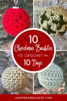 christmas baubles to crochet in 10 days