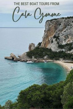 the most amazing hikes in sardina, greece with text overlaying it