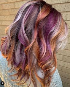 A women's lifestyle destination dedicated to style, entertainment, love, and living beautifully. Creative Hair Color, Gorgeous Hair Color, Pulp Riot, Spiky Hair, Hair Color Shades, Hair Color And Cut, Orange Hair, Rainbow Hair, Gold Hair