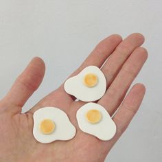 Food Jewelry, Fake Food, Creative People, Fried Egg, Ceramic Clay, Personalized Accessories, Etsy Fashion, Cute Food, Different Shapes