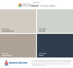 the color scheme for colorsnap visualizer is shown in brown, green and beige