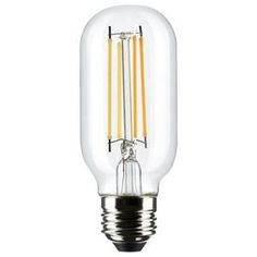 a light bulb with three candles in it